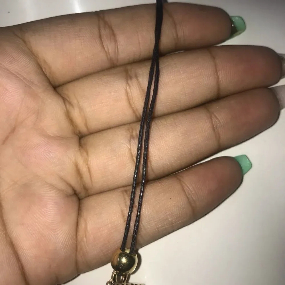 Black and gold diamond statement necklace